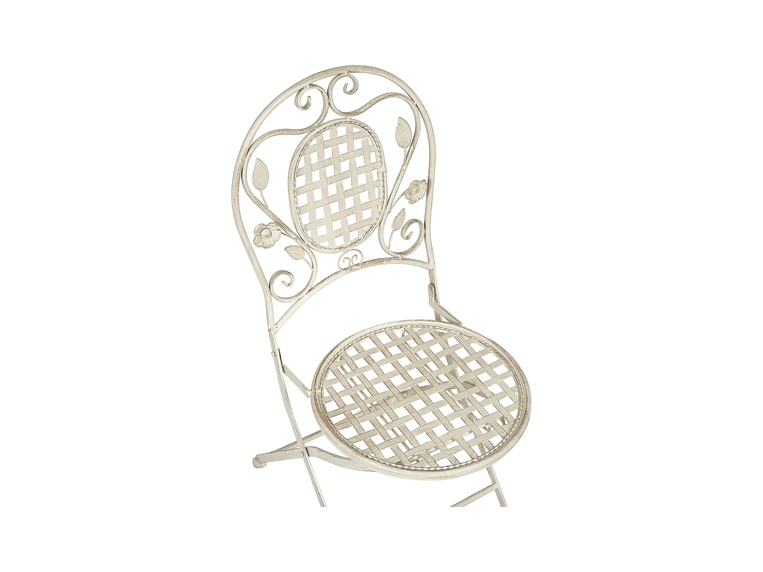 Set van 2 tuinstoelen BIVIO Metaal Gebroken wit