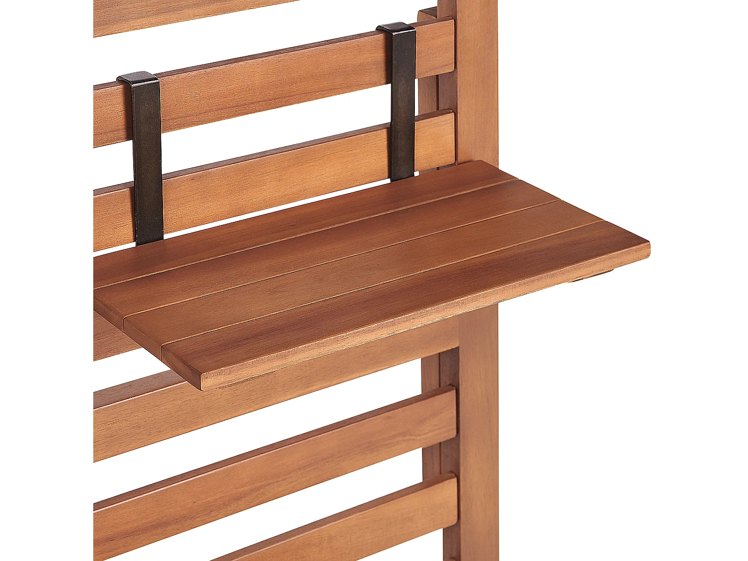 Banc de jardin avec étagère murale MATINO Acacia 80 cm 40 cm Marron