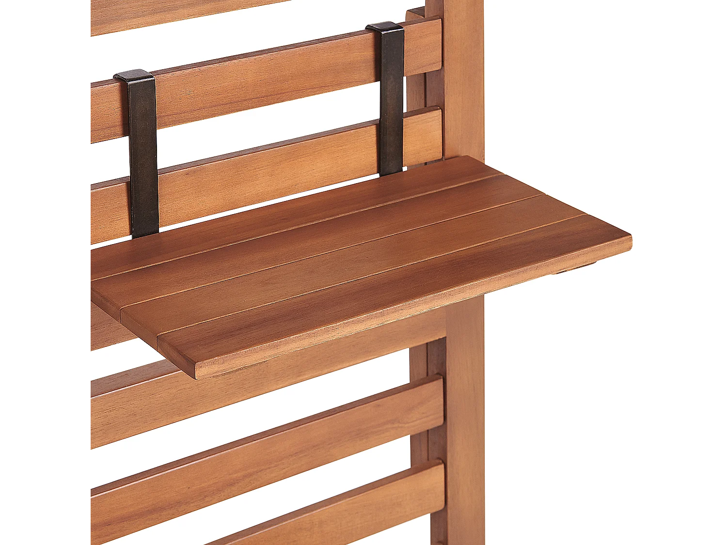 Panca da giardino con pannello a muro MATINO Legno d'acacia 80 cm 40 cm Marrone