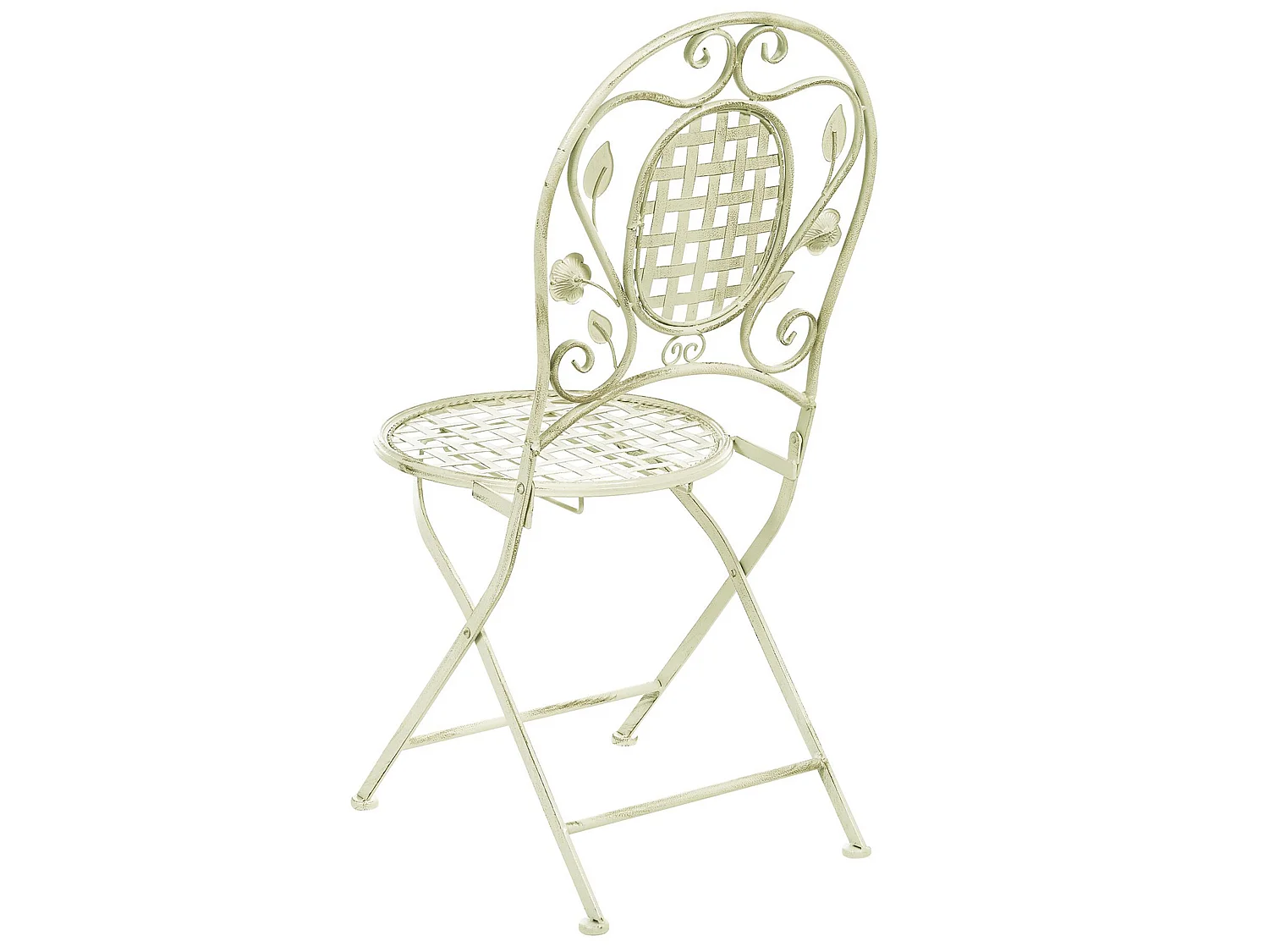 Lot de 2 chaises de jardin BIVIO Pliant Métal Vert clair