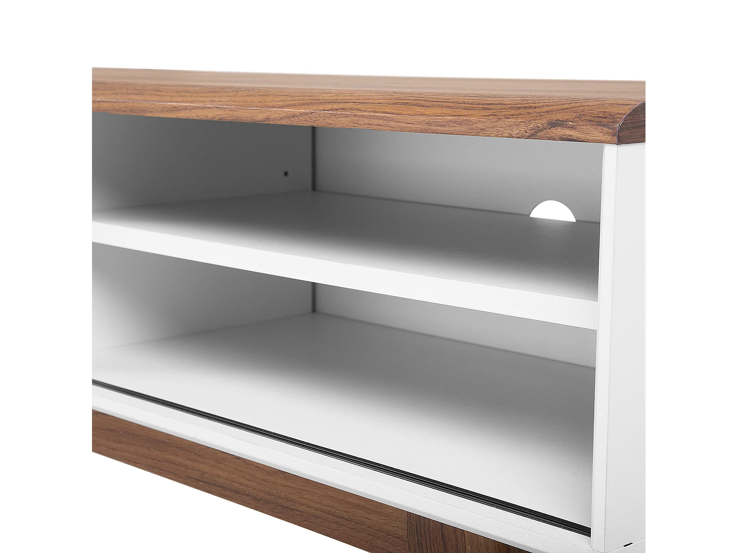 TV-Möbel TOLEDO II Braun / Weiss