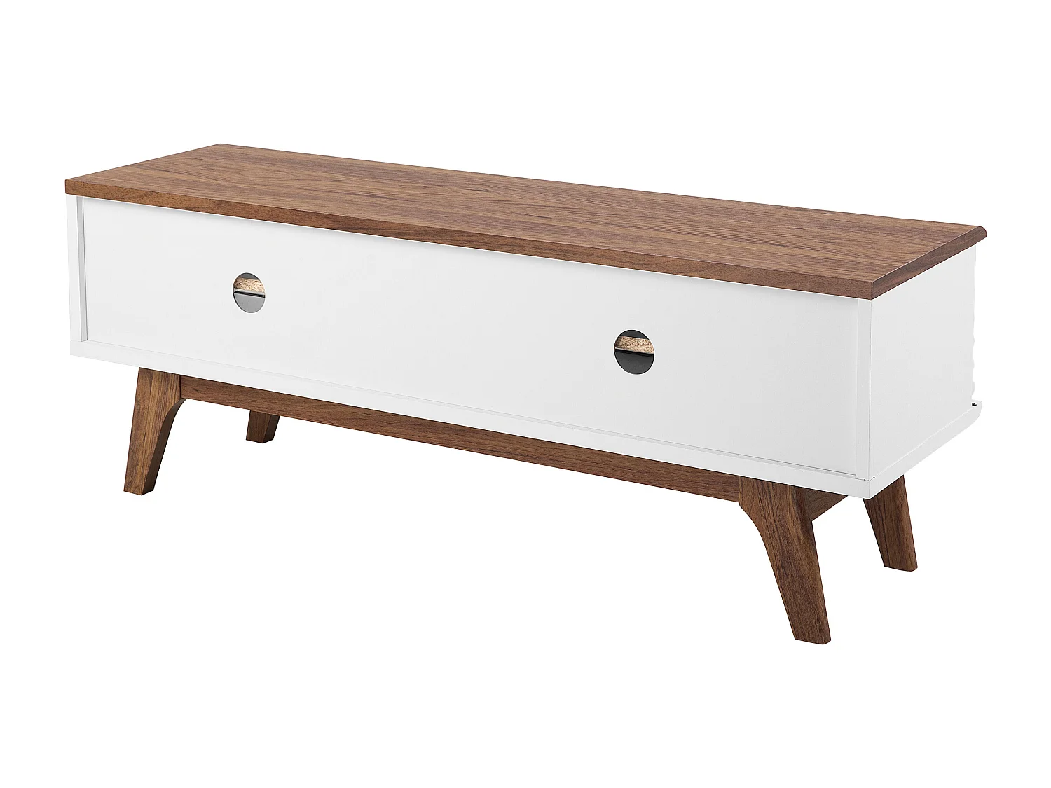 Mueble TV TOLEDO II Marrón/Blanco