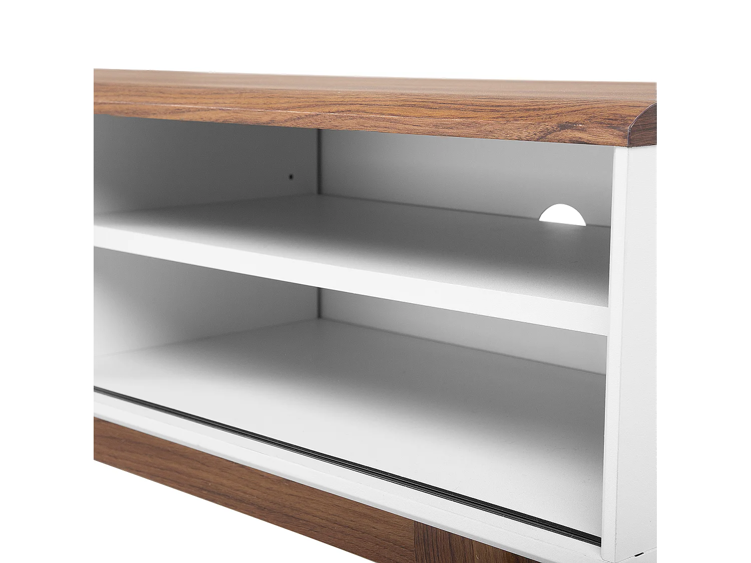 Szafka RTV TOLEDO II Brązowy/ biały