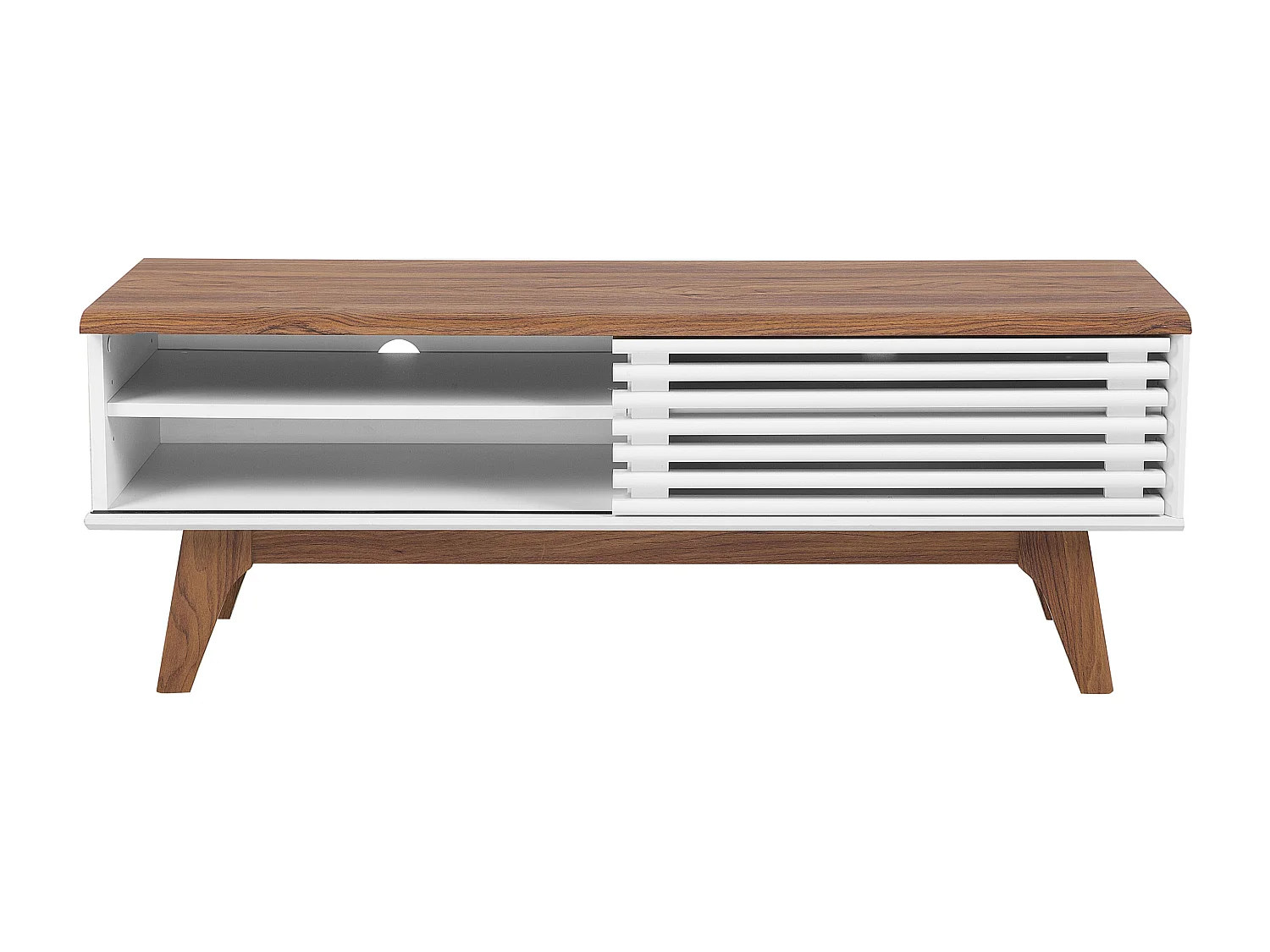 TV-meubel TOLEDO II Bruin/wit