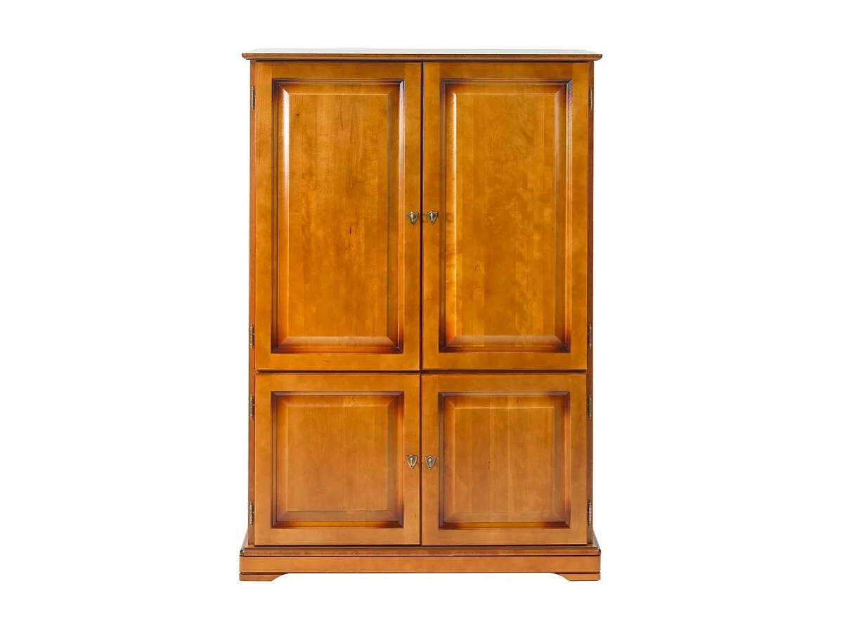 Armoire Informatique 4 Portes Merisier