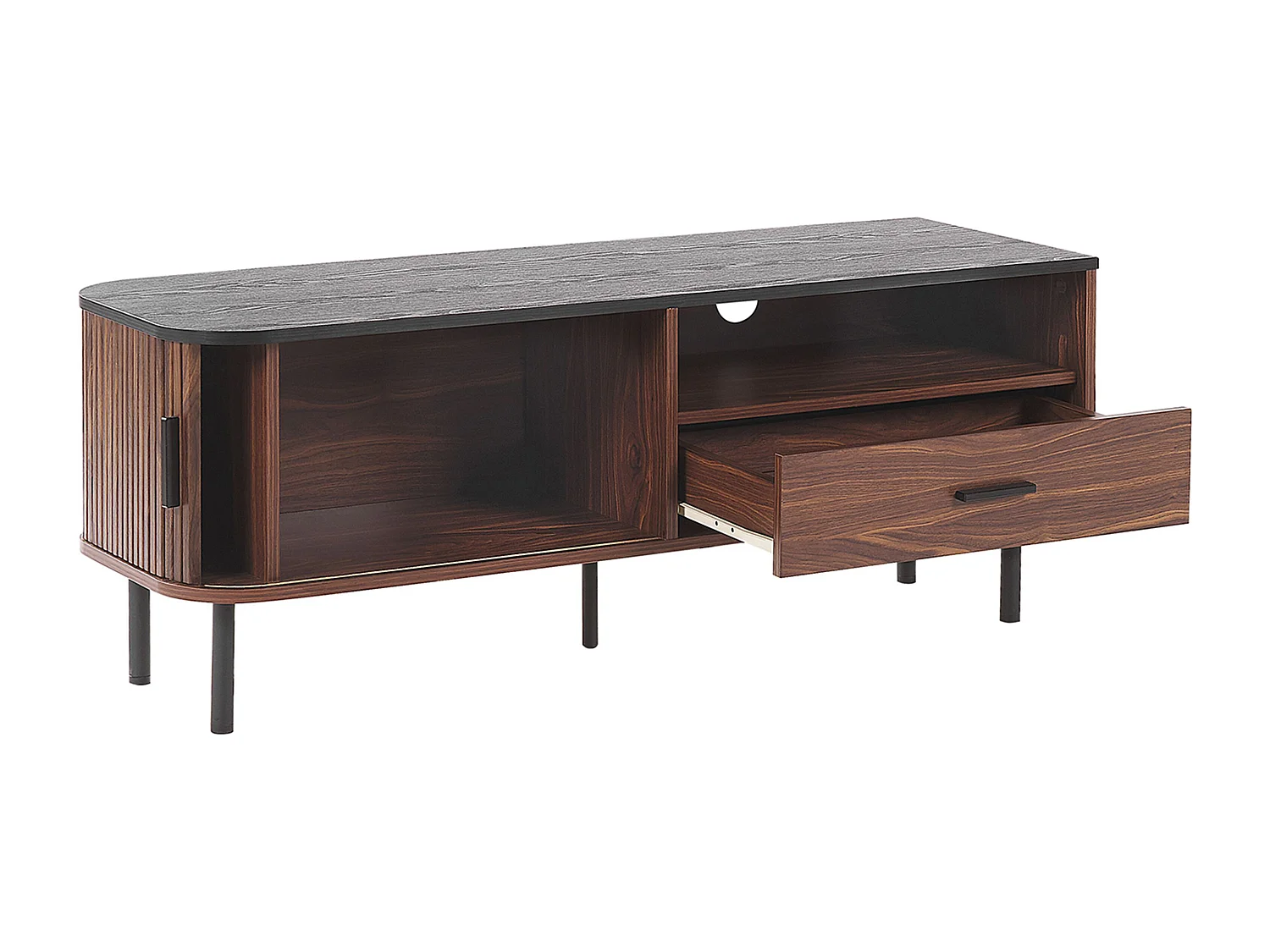 Meuble TV JOSE Marron foncé