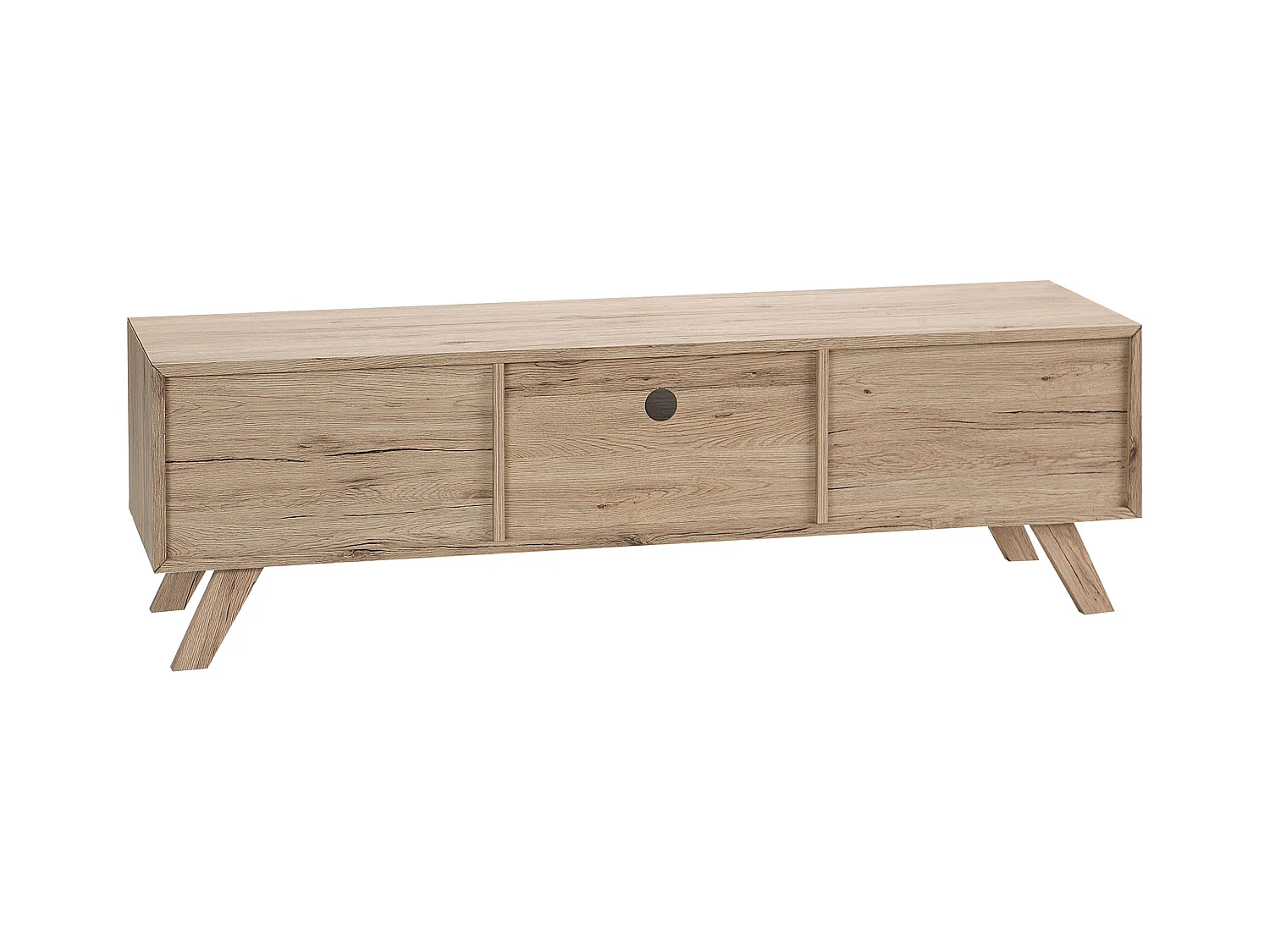 TV-meubel FORESTER Bruin/wit