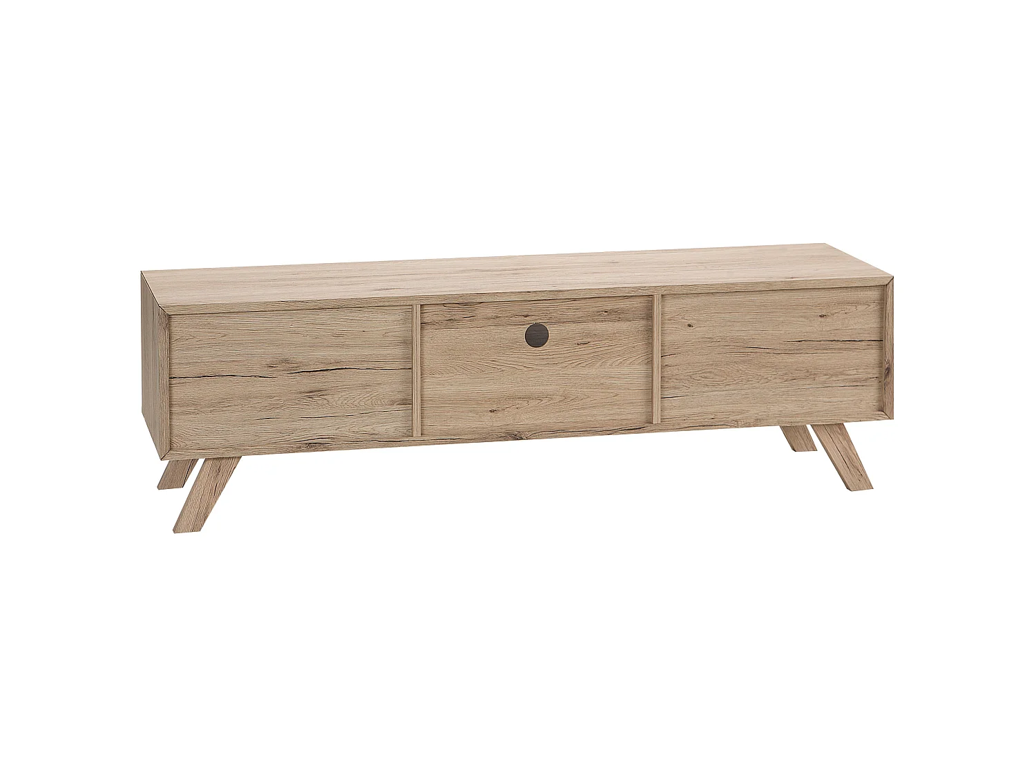 Meuble TV FORESTER Marron/blanc