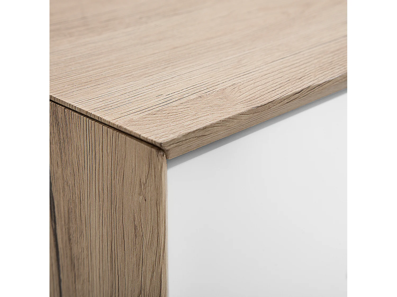 Meuble TV FORESTER Marron/blanc