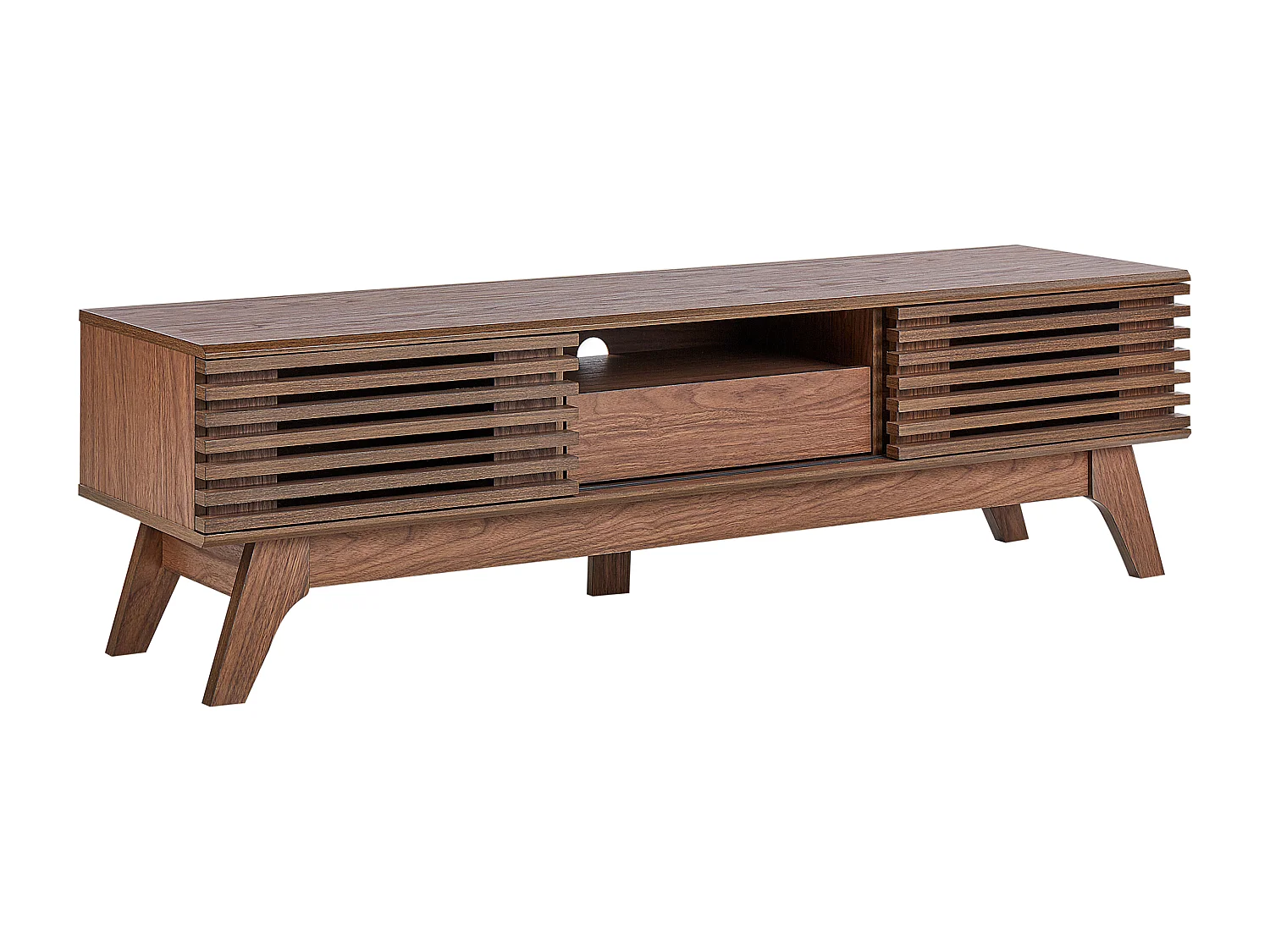 Meuble TV DETROIT Marron foncé