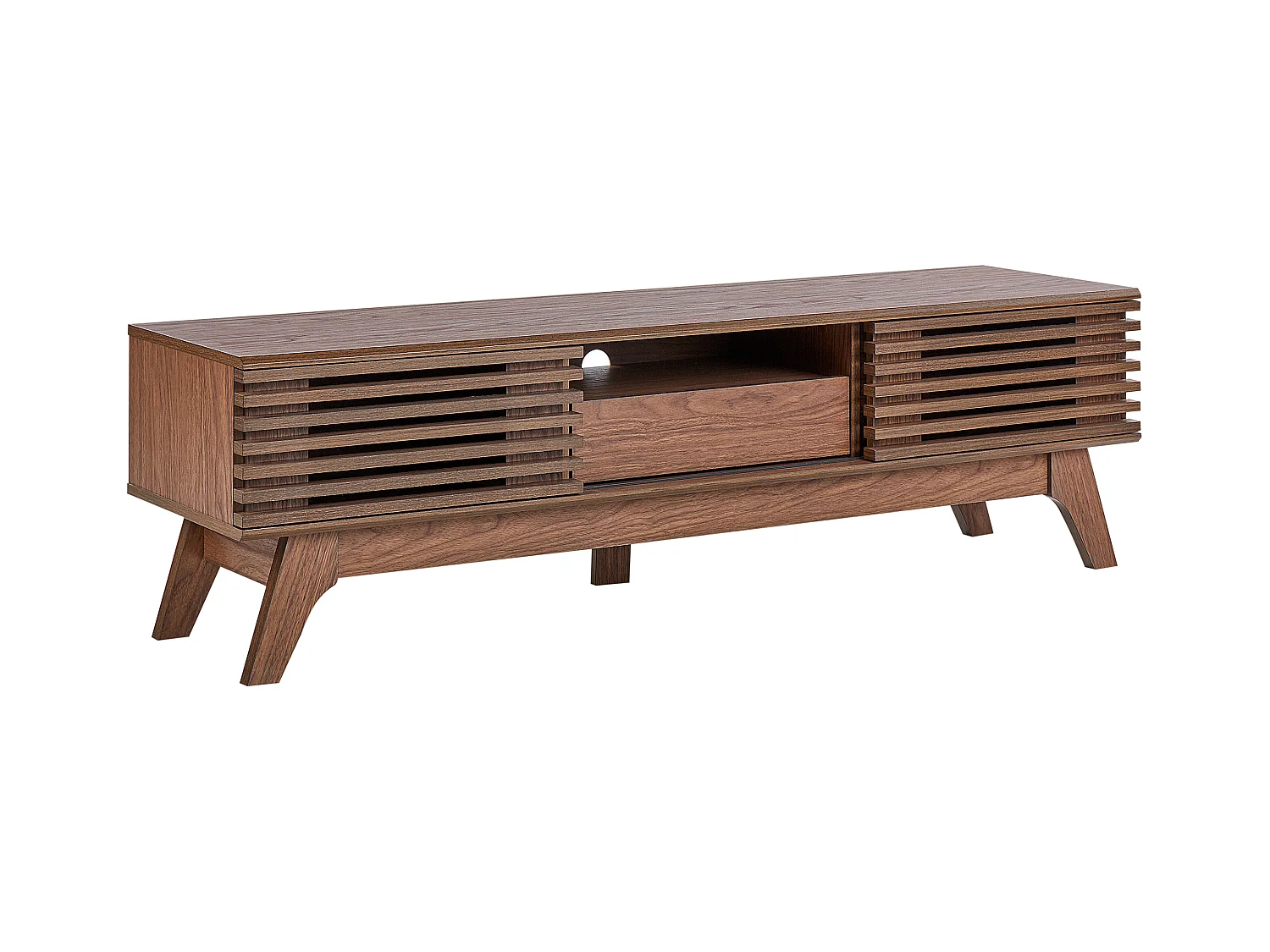 Meuble TV DETROIT Marron foncé