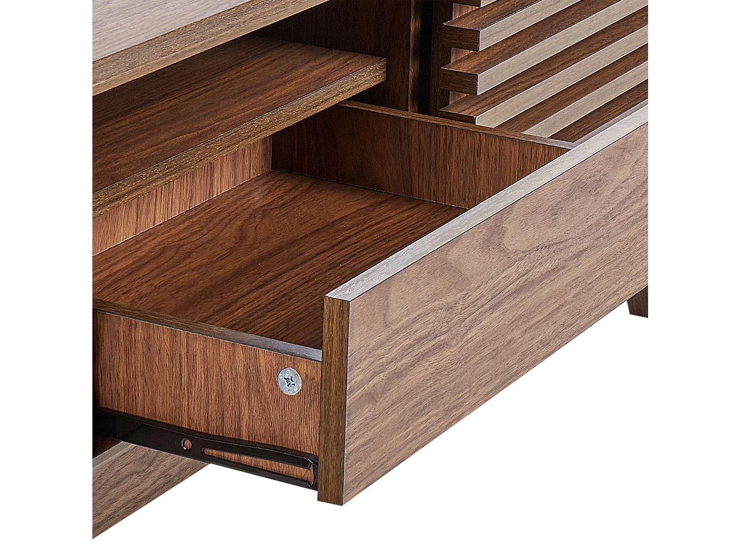 Meuble TV DETROIT Marron foncé