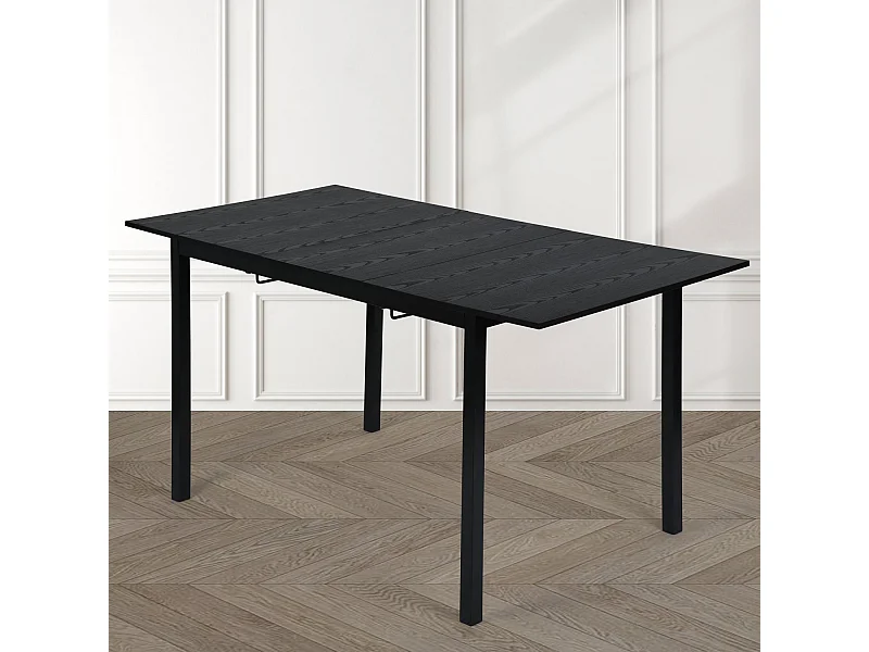 Table à manger extensible à allonge papillon intégrée,bari