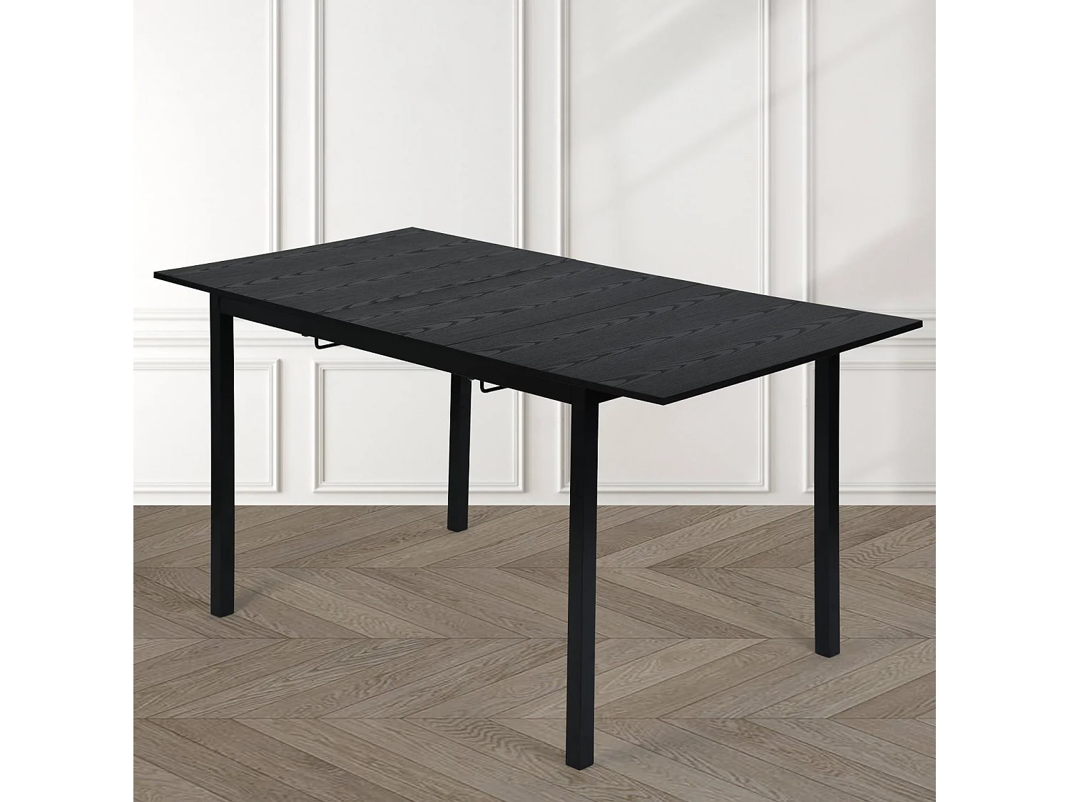 Table à manger extensible à allonge papillon intégrée,bari