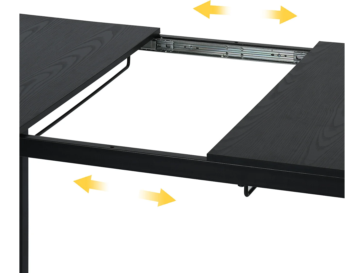 Table à manger extensible à allonge papillon intégrée,bari