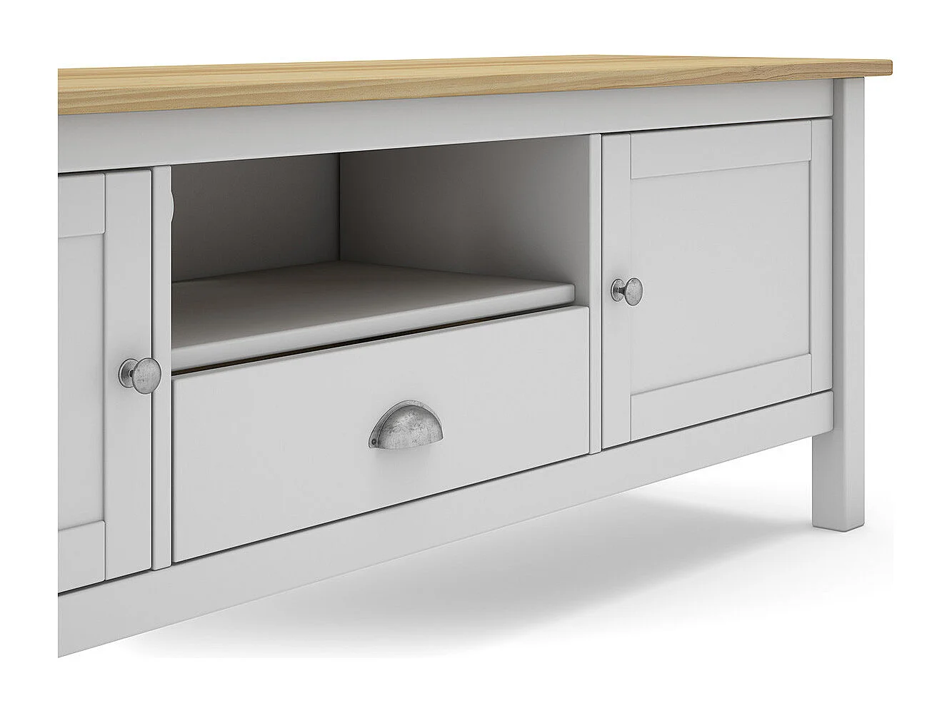 Tv-meubel Misti - 158x40x53cm - Wit