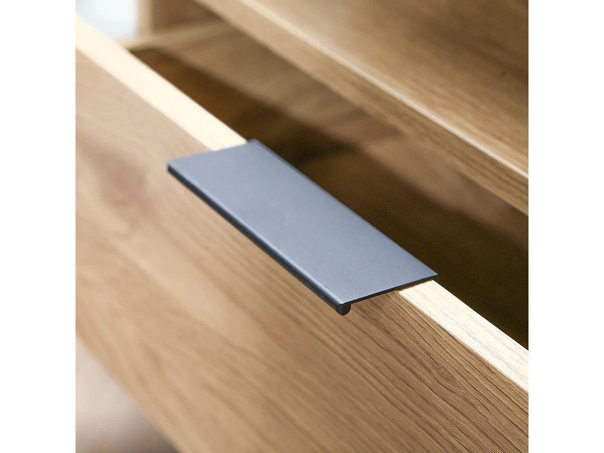 Hoek-TV-meubel 1 Lade Eiken Decor - L120 cm