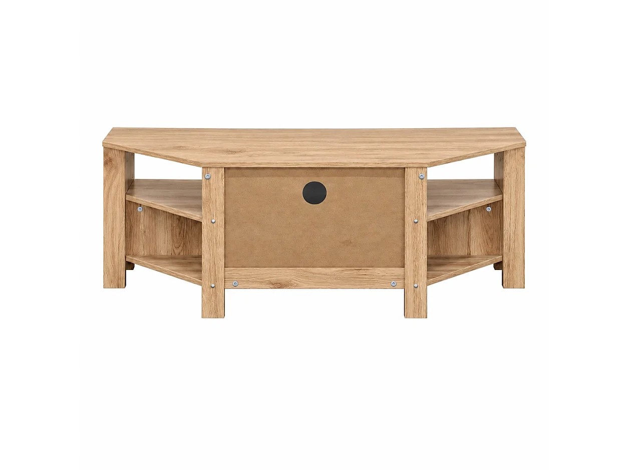 Mobile TV d'Angolo 1 Cassetto Decorazione Rovere - L120 cm