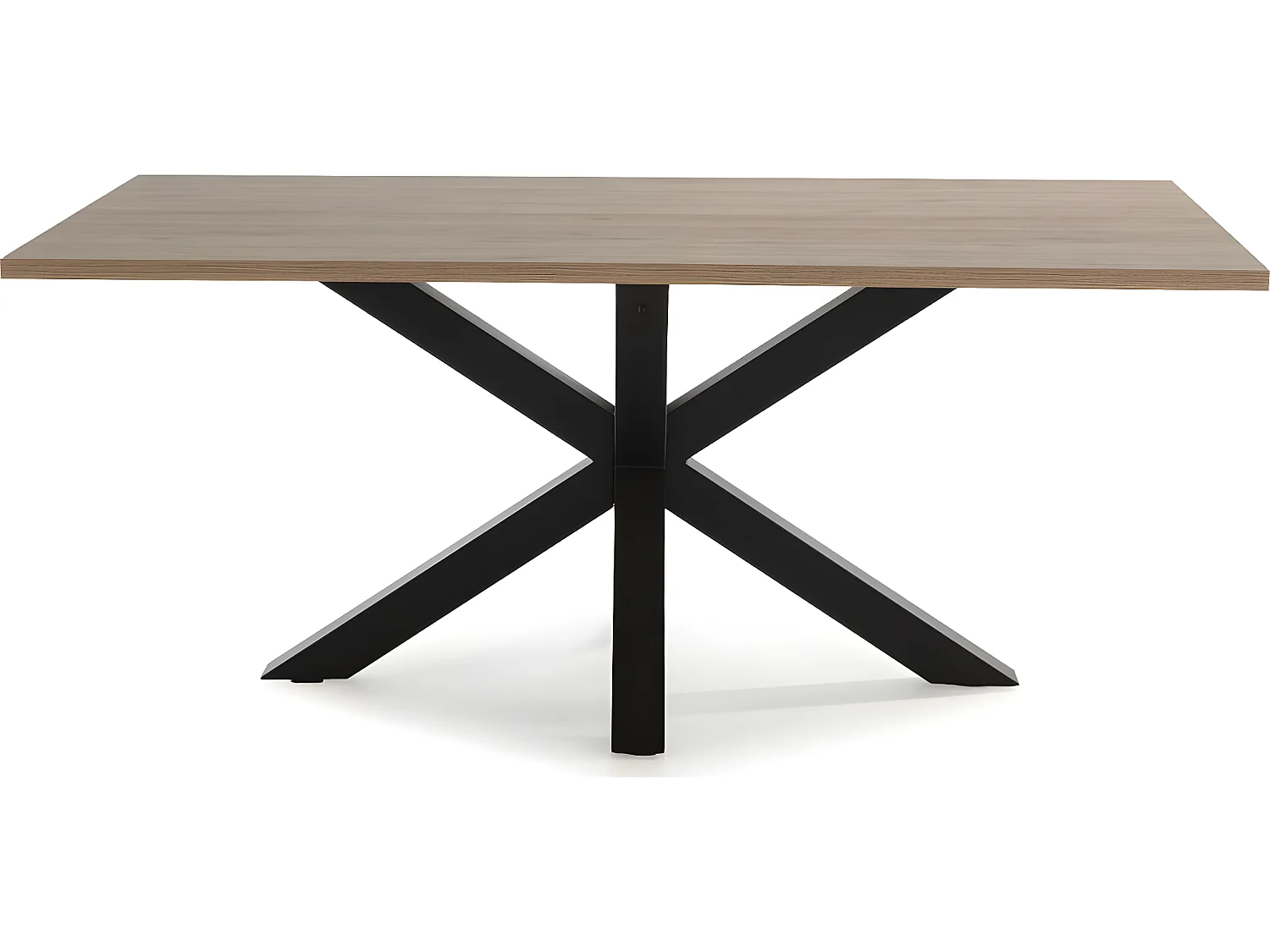 Table à manger rectangulaire effet bois naturel 180 cm - Clara