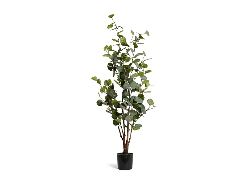 Kunstpflanze mit Topf - H. 120 cm - Eukalyptus