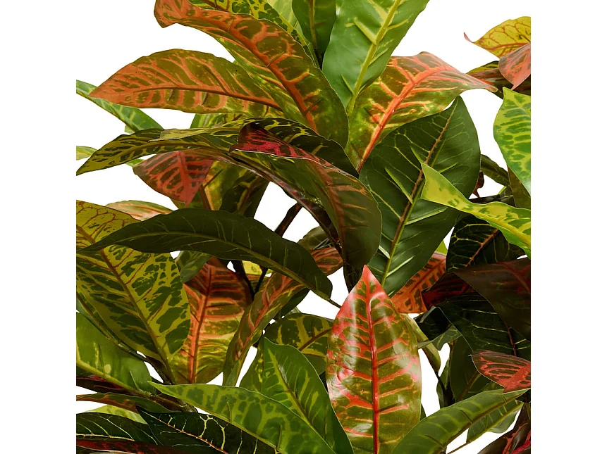 Plante artificielle avec pot - Croton - H. 120 cm