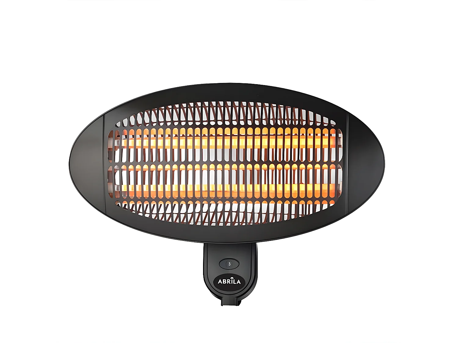 Cabezal De Calefactor Exterior Cuarzo Austral 2000w Negro