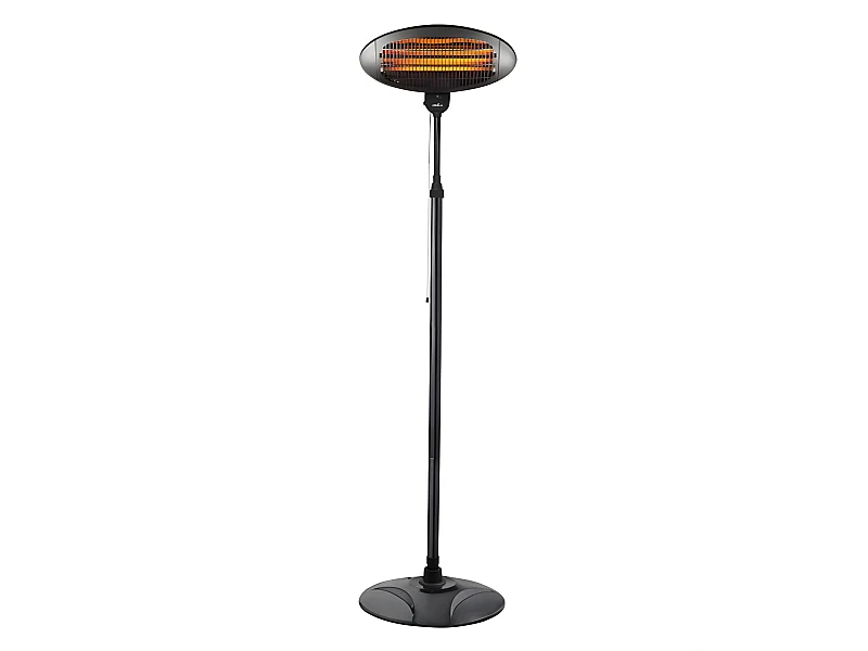 Calefactor Con Pie Para Exterior Austral 2000w Negro Orientable