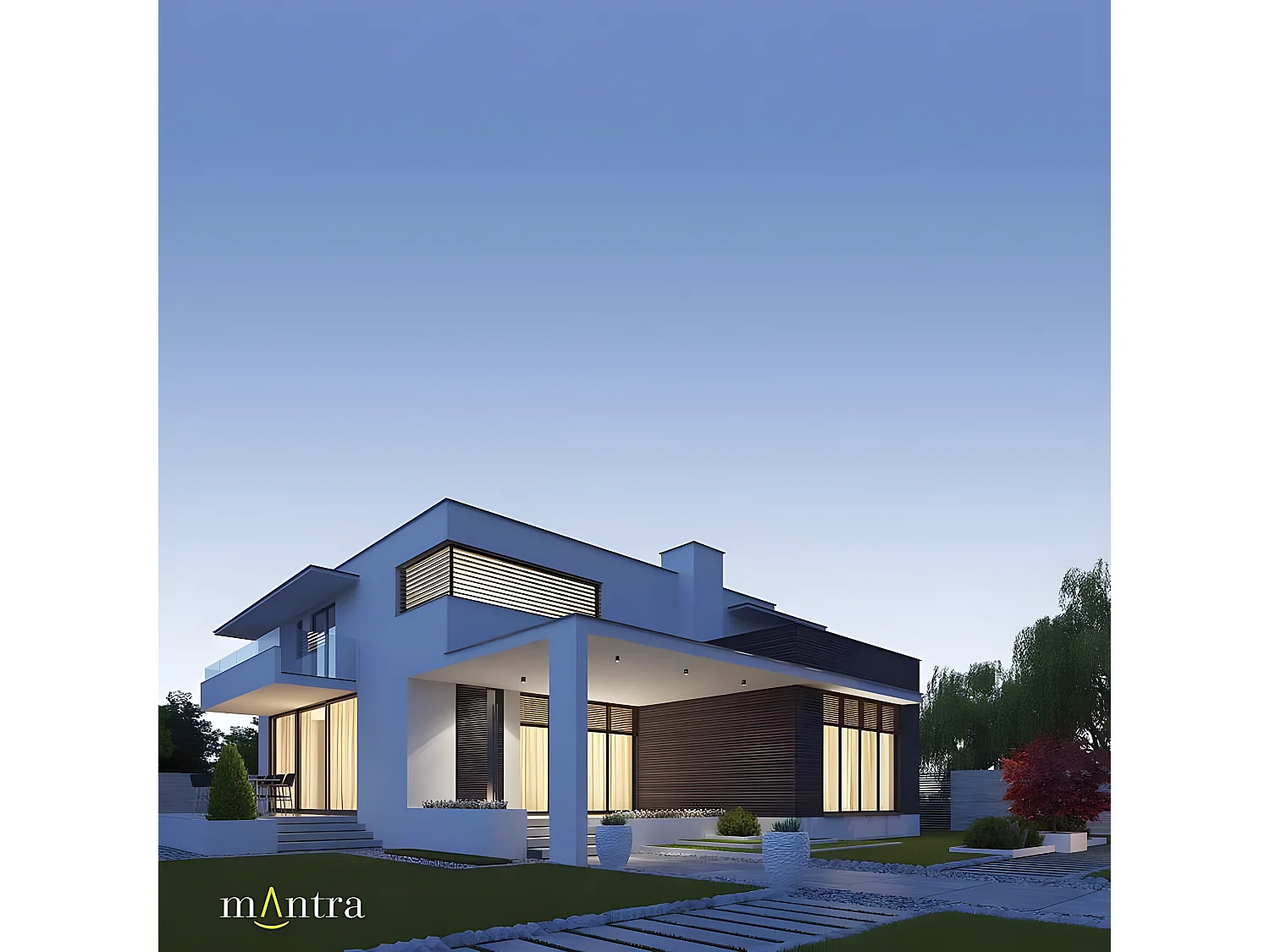 Proyector Para Exterior Color Blanco Modelo Kandanchu  De