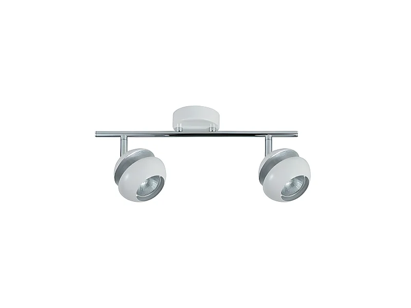 Regleta 2 Focos Beethoven Blanco/plata