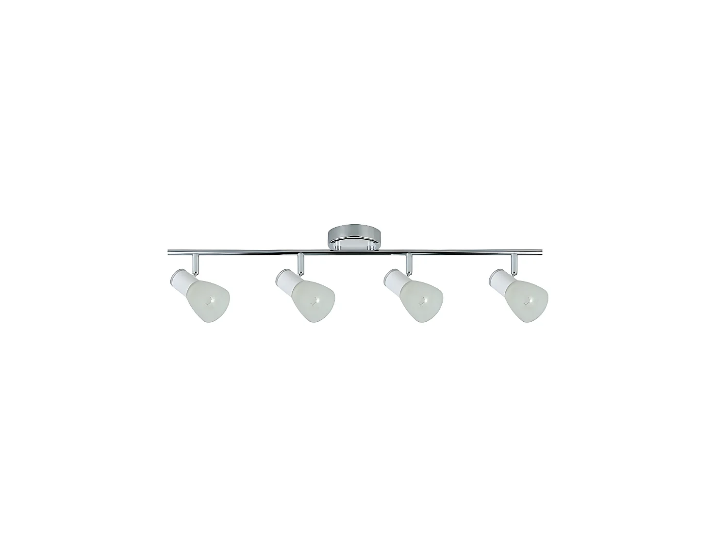 Regleta Focos Orientables Modelo Cholo Blanco/cromo