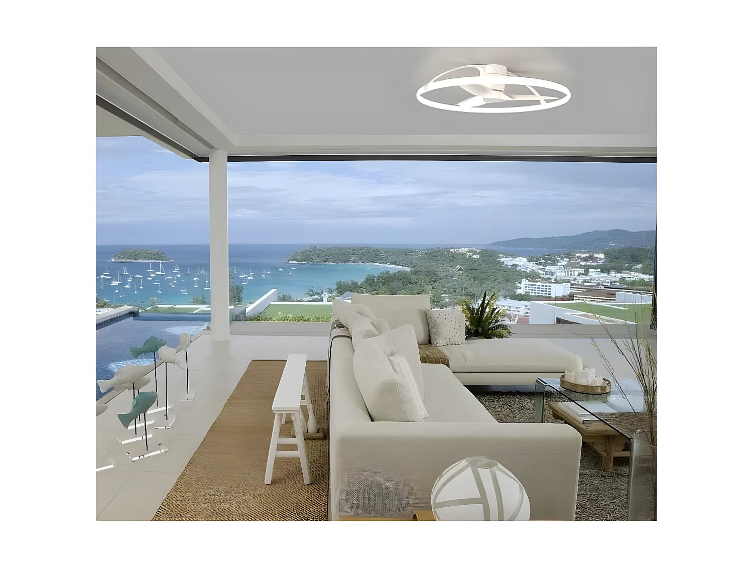 Plafonnier led Ventilateur Nepal 75W