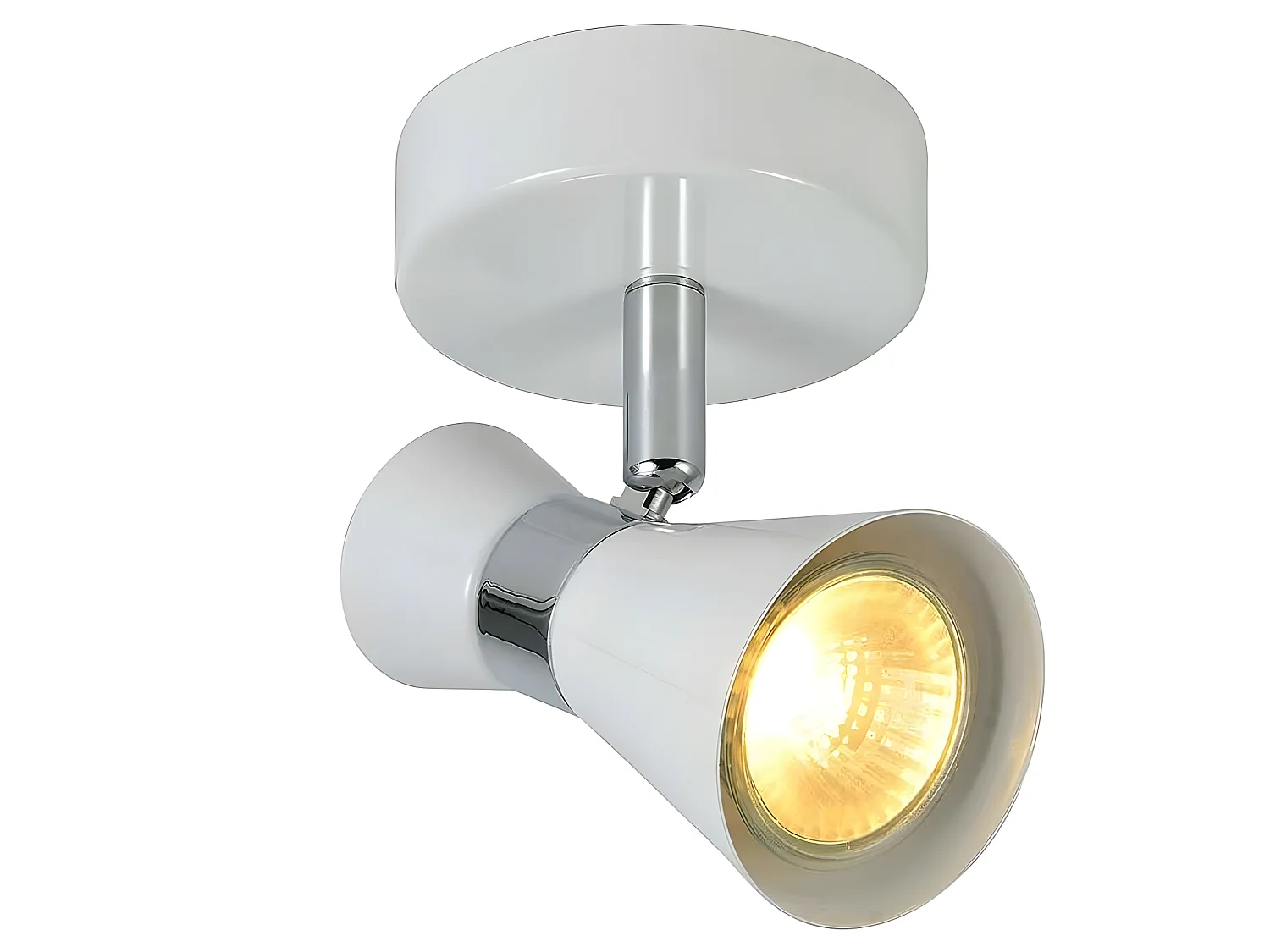 Foco Blanco-cromo Modelo Maximo Para Baño