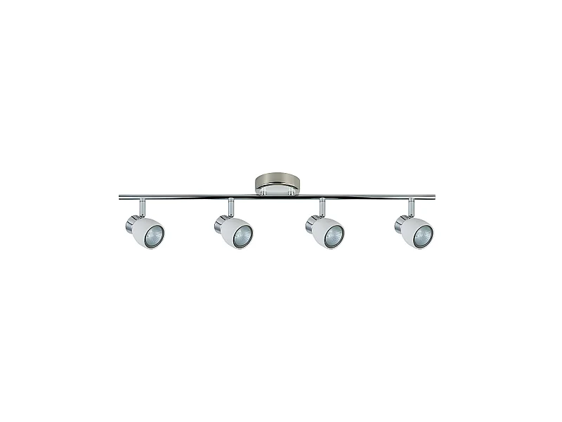 Regleta Baño Modelo Chaco Blanco-cromo 4 Focos