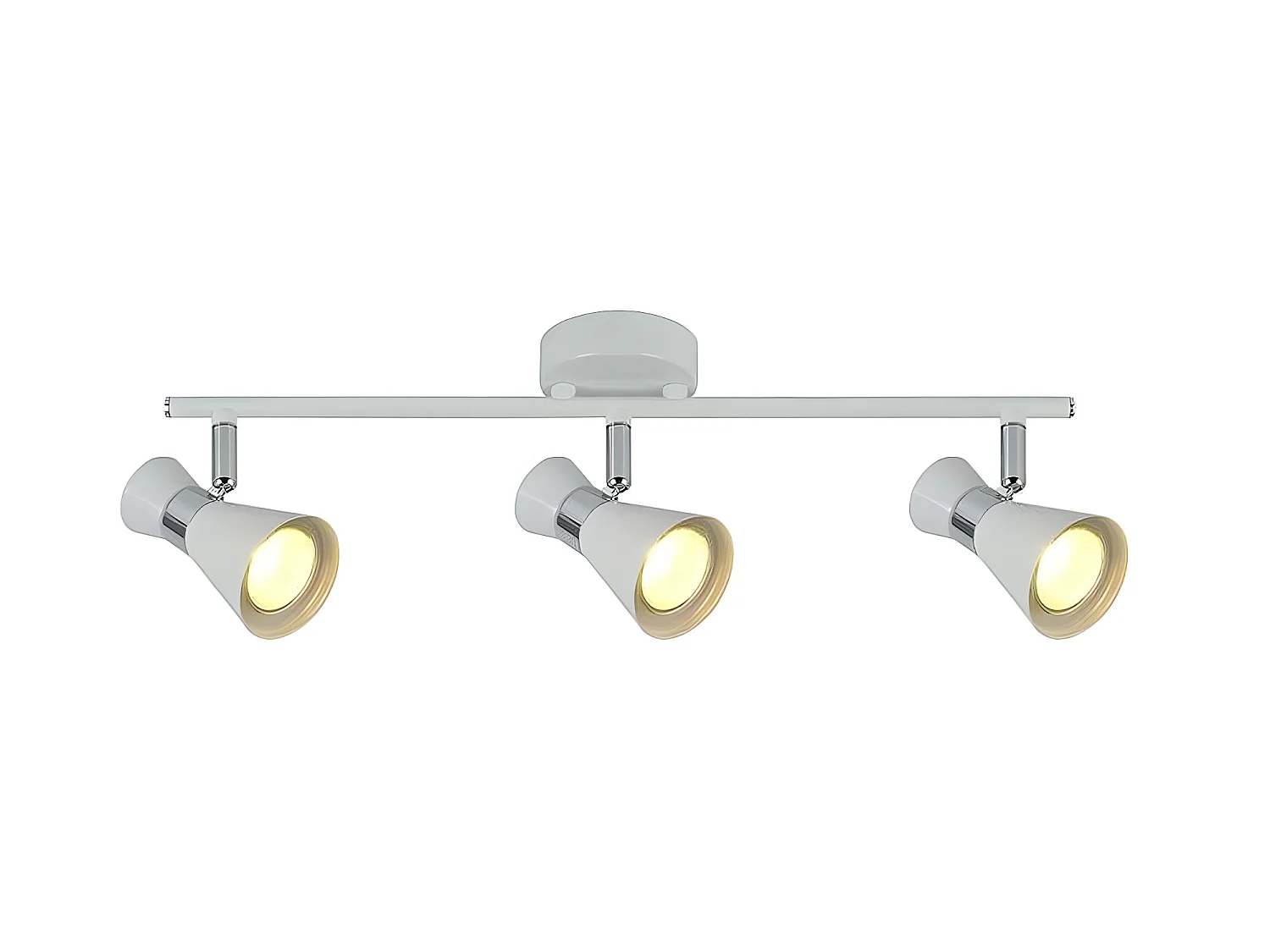 Regleta Blanca De 3 Focos Para Baño Modelo Maximo Fabrilamp