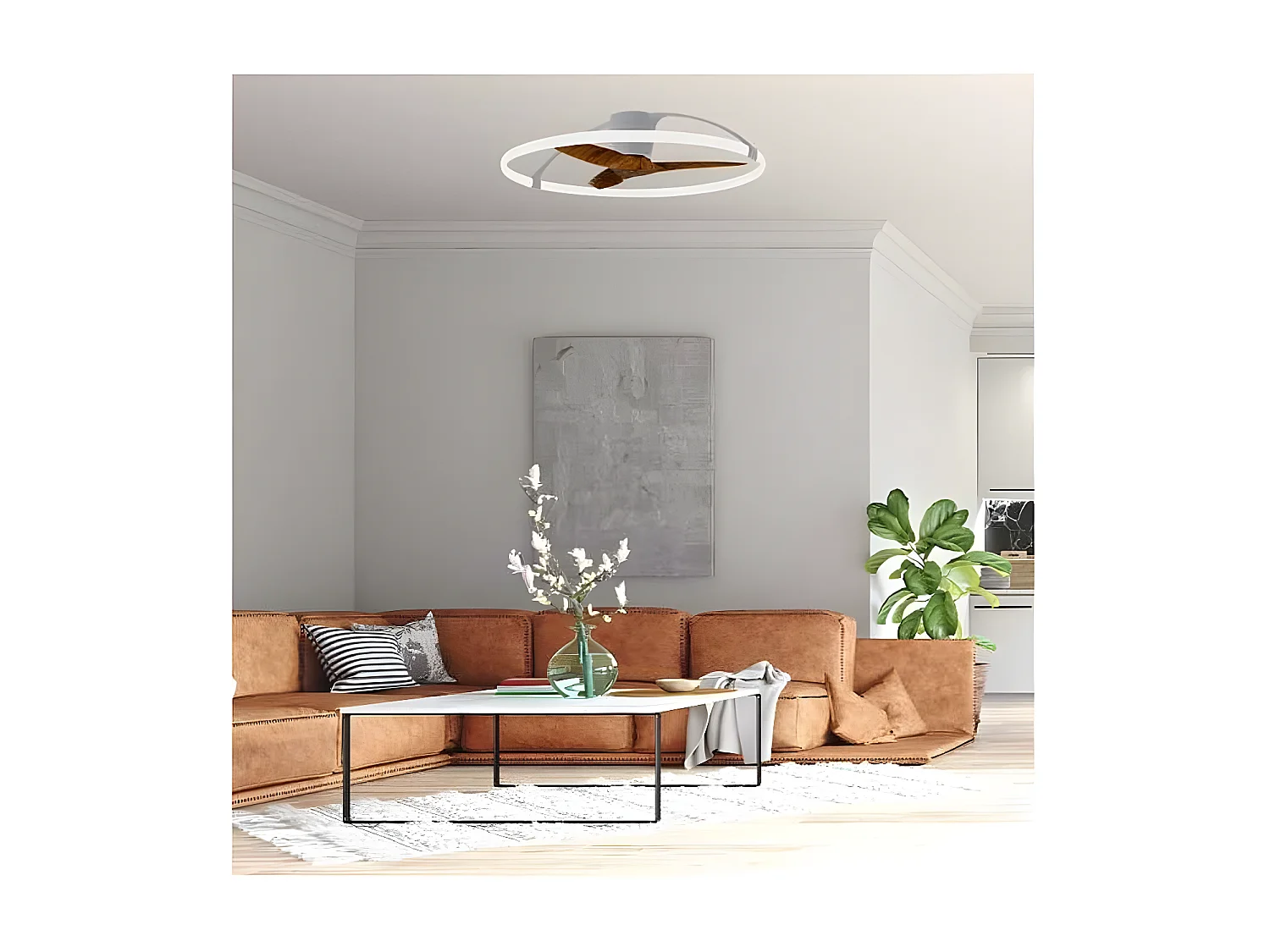 Plafonnier led Ventilateur Nepal 75W