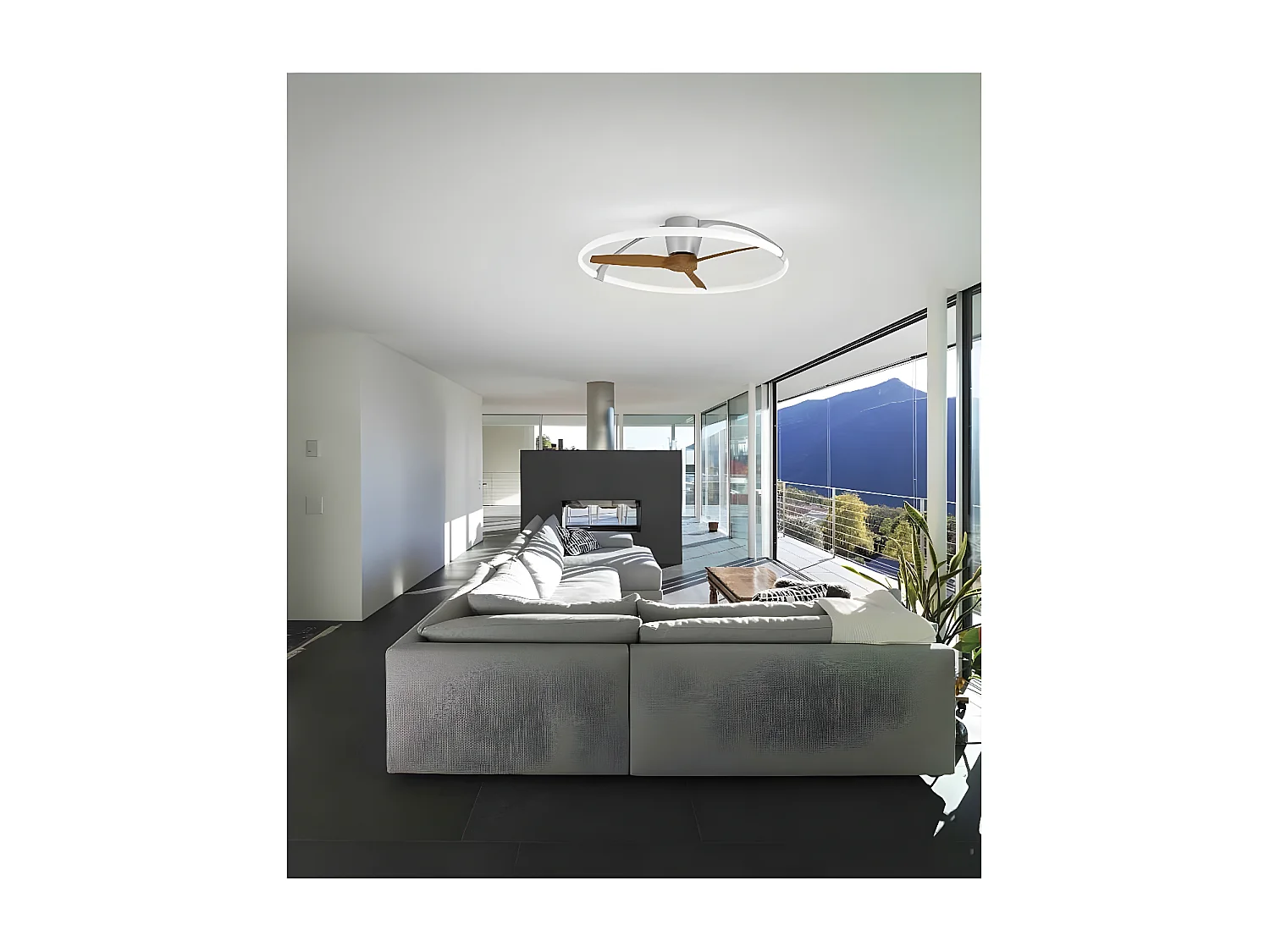 Plafonnier led Ventilateur Nepal 75W