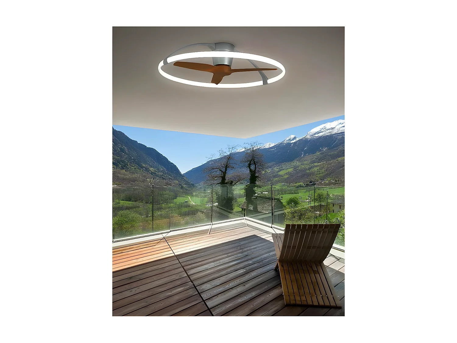 Plafonnier led Ventilateur Nepal 75W