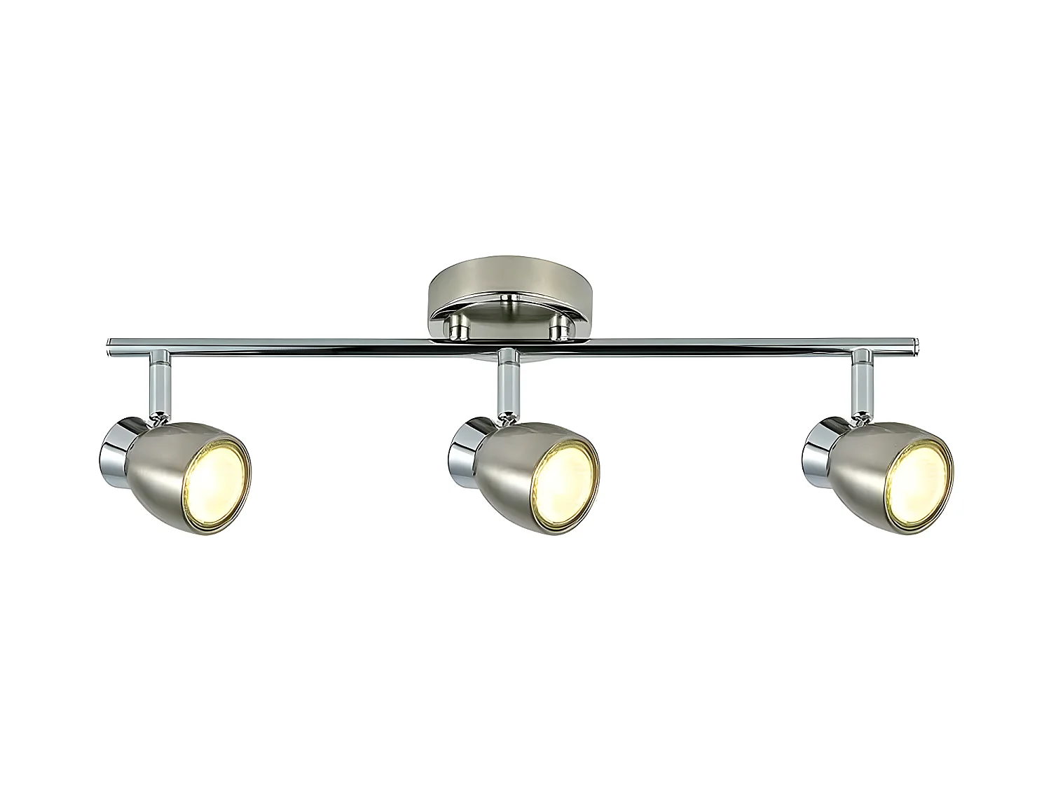 Iluminacion Para Baño Chacho 3 Focos Niquel-cromo