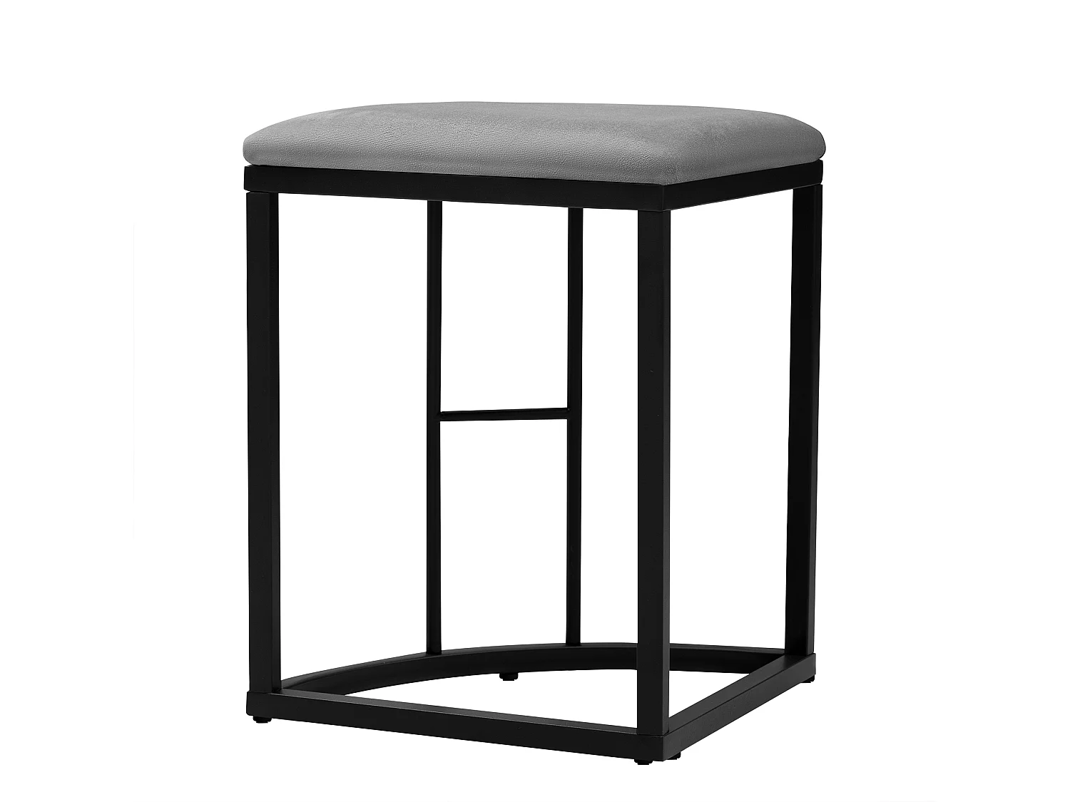 Ensemble table et 6 chaises - table placage à motif de marbre - chaises avec coussin d'assise - structure en métal - Noir