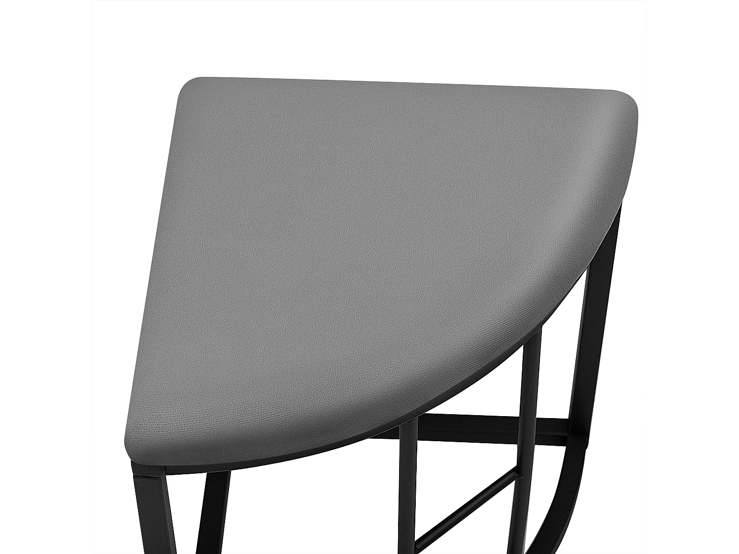 Ensemble table et 6 chaises - table placage à motif de marbre - chaises avec coussin d'assise - structure en métal - Noir