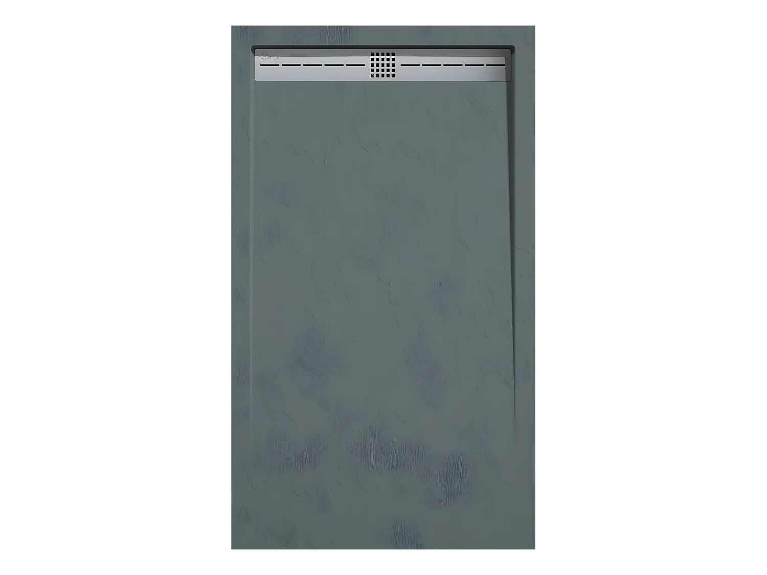 Mineralguss-Duschwanne extra flach ARCO Schieferoptik ANTHRAZIT 80x90 cm