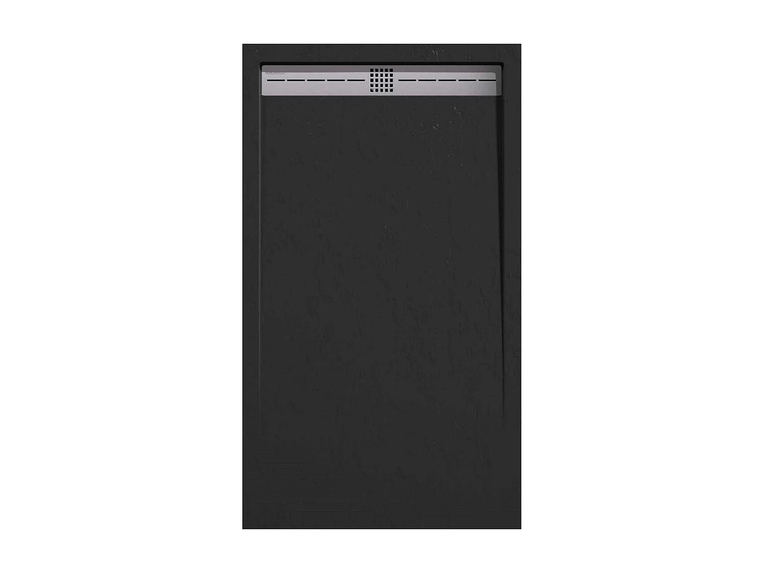 Plato de ducha pizarra ARCO NEGRO  90x150 cm rejilla inox