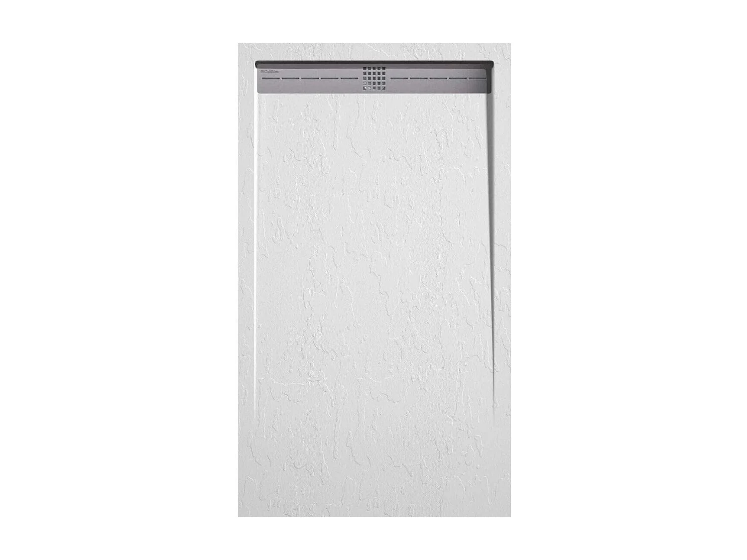 Plato de ducha pizarra ARCO BLANCO  90x160 cm rejilla inox