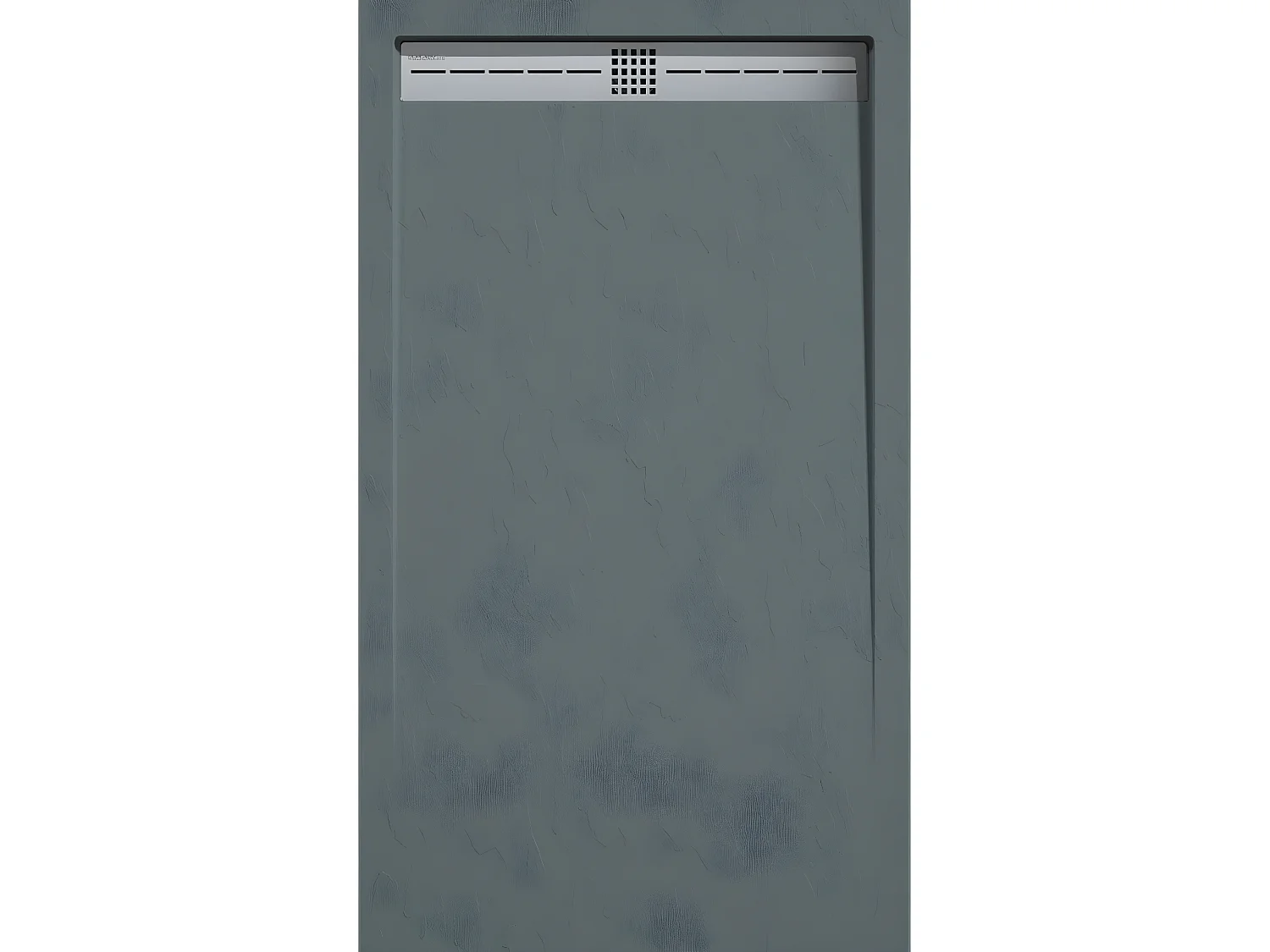 Mineralguss-Duschwanne extra flach ARCO Schieferoptik ANTHRAZIT 80x210 cm