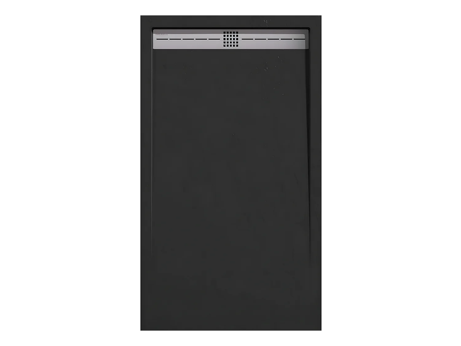 Mineralguss-Duschwanne extra flach ARCO Schieferoptik SCHWARZ 70x140 cm