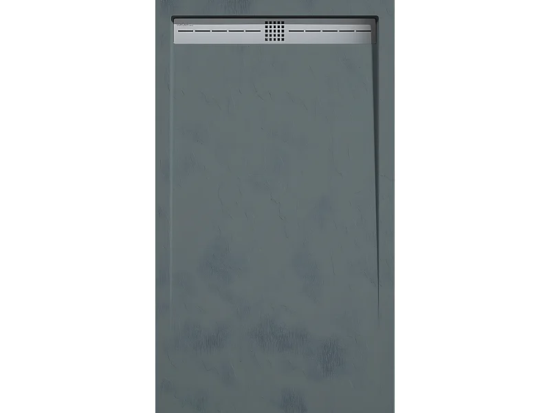 Plato de ducha pizarra ARCO ANTRACITA  80x160 cm rejilla inox