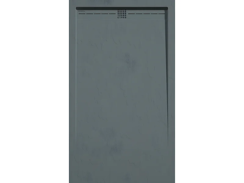 Mineralguss-Duschwanne extra flach ARCO Schieferoptik ANTHRAZIT 90x90 cm