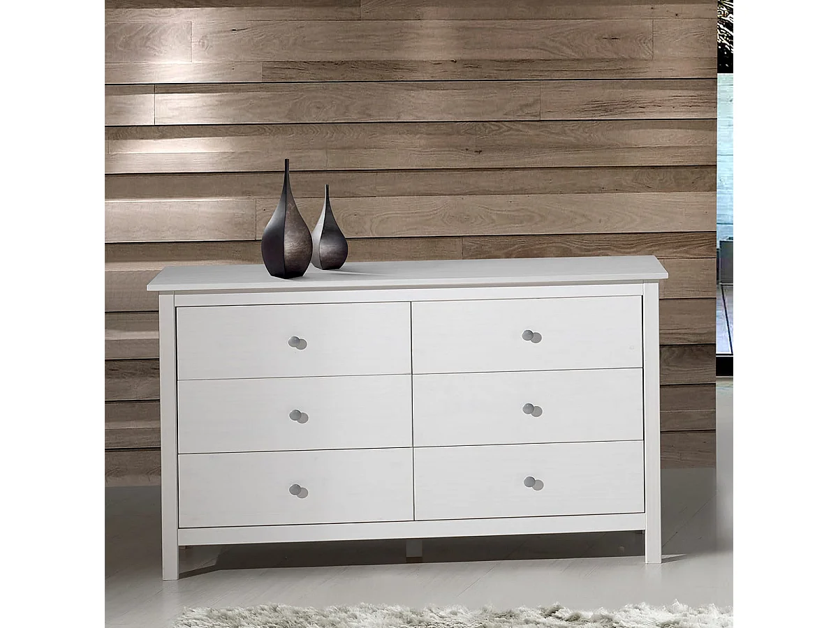 Ladekast Berna - 130x45x80cm - Wit