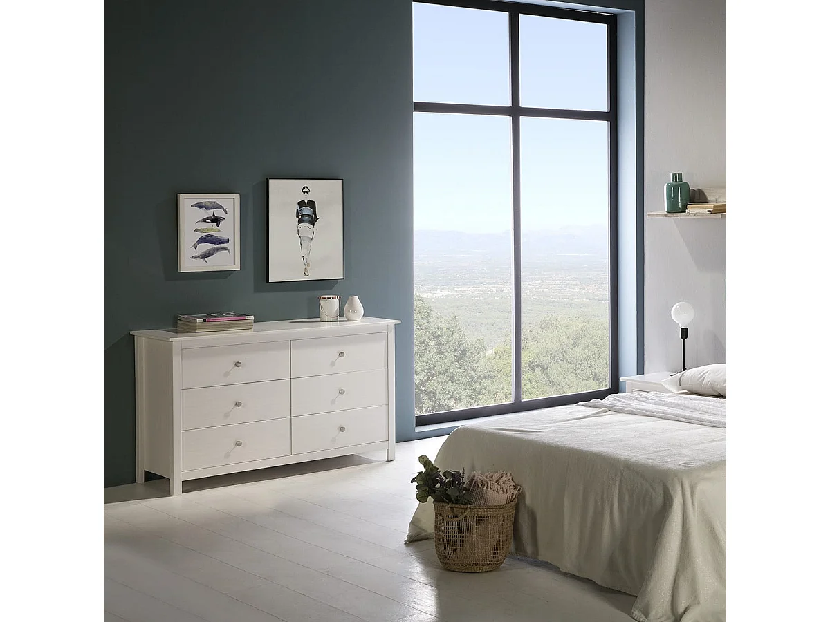 Ladekast Berna - 130x45x80cm - Wit