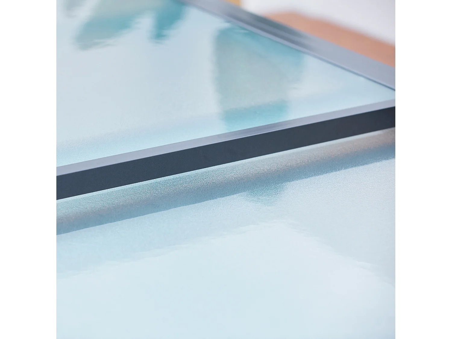 Tavolo da giardino allungabile in alluminio grigio BRESCIA